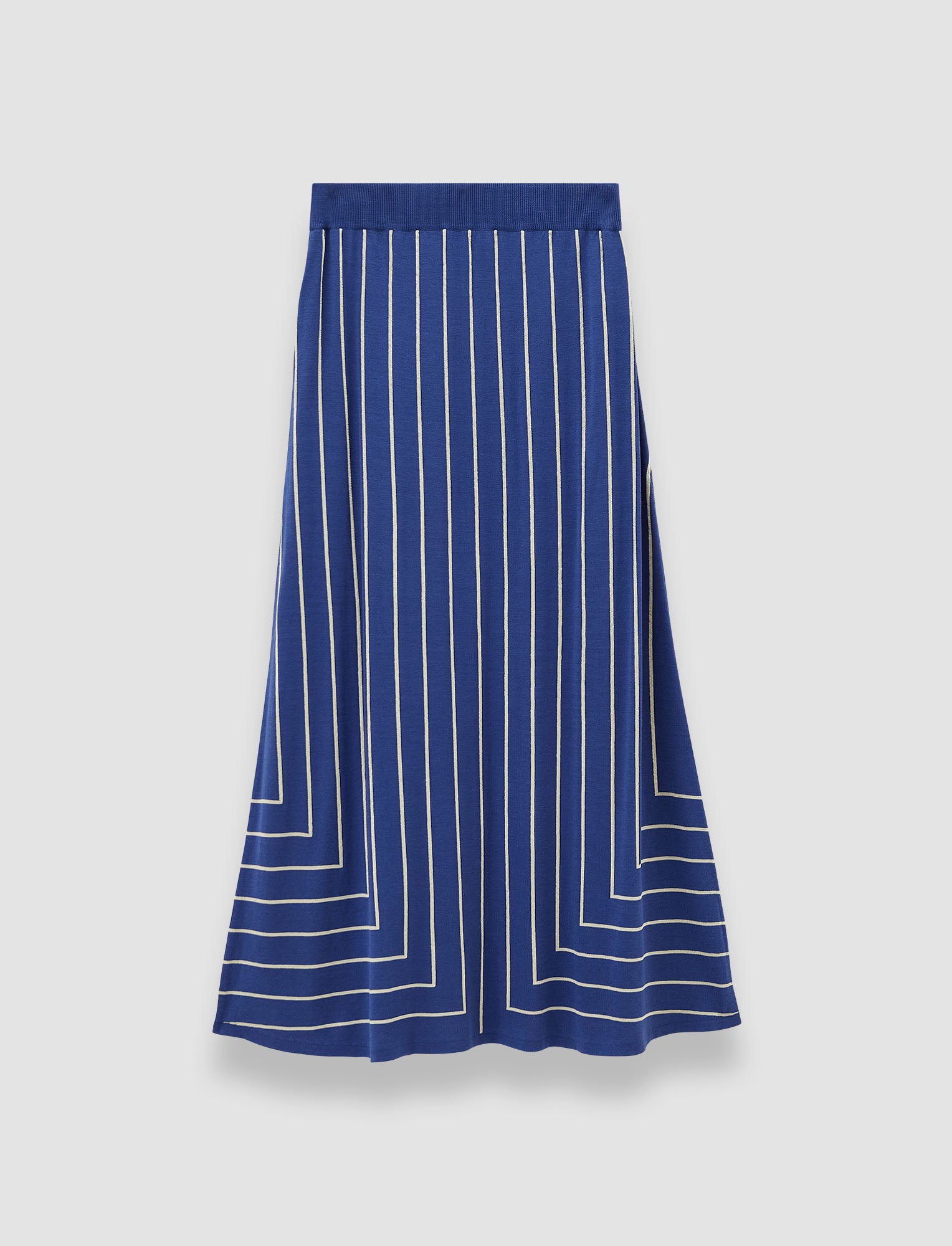 bleu-jupe-en-melange-de-jacquard-de-soie-geometrique-JOSEPH
