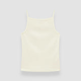 White Viscose Knit Stretch Vest Top - Joseph