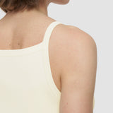 White Viscose Knit Stretch Vest Top - Joseph