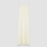 White Viscose Knit Stretch Dress - Joseph
