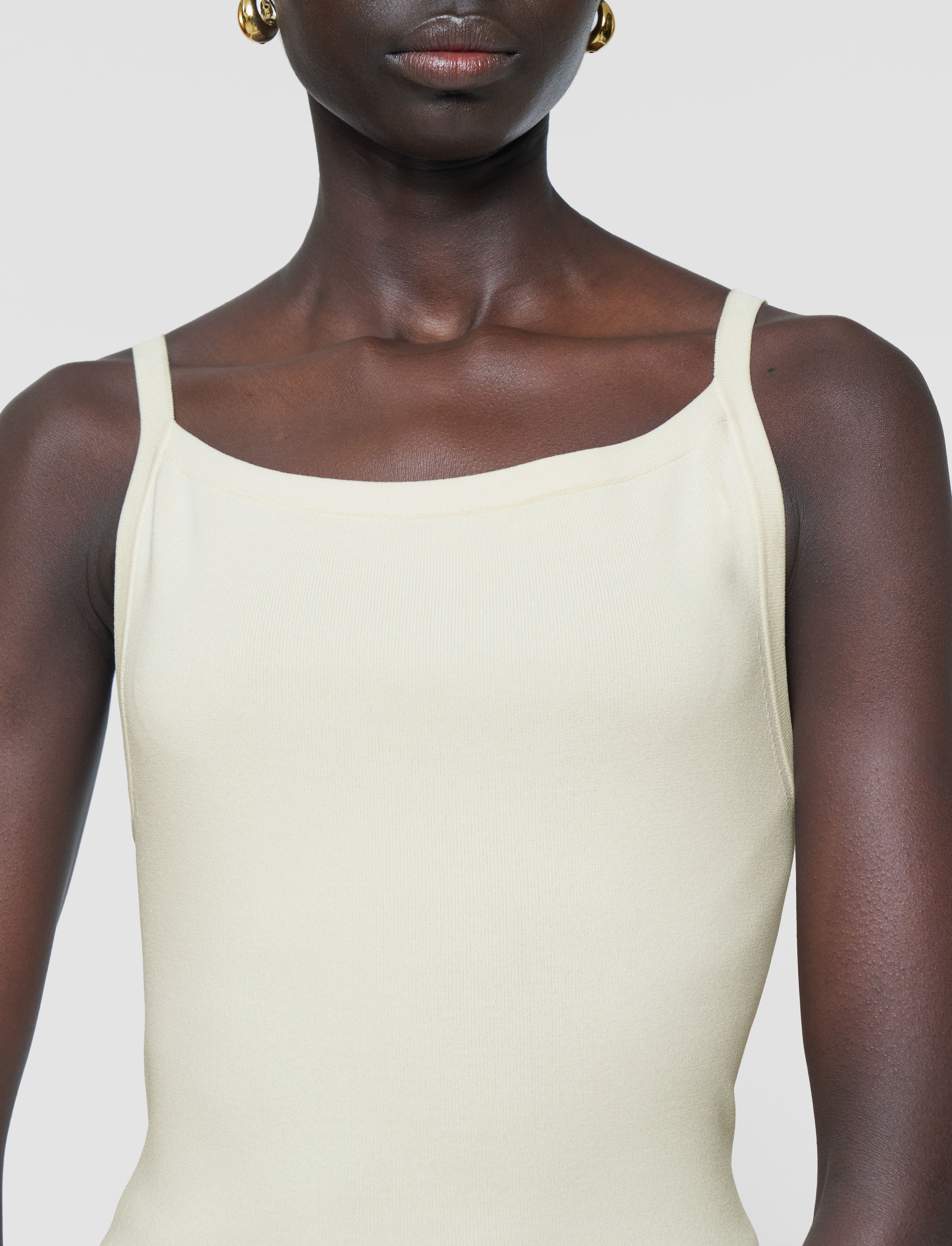 ホワイト-viscose-knit-stretch-ドレス-JOSEPH
