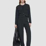 Black Viscose Knit Stretch Cardigan Jacket - Joseph