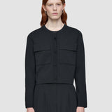 Black Viscose Knit Stretch Cardigan Jacket - Joseph