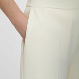 White Viscose Knit Stretch Culottes - Joseph