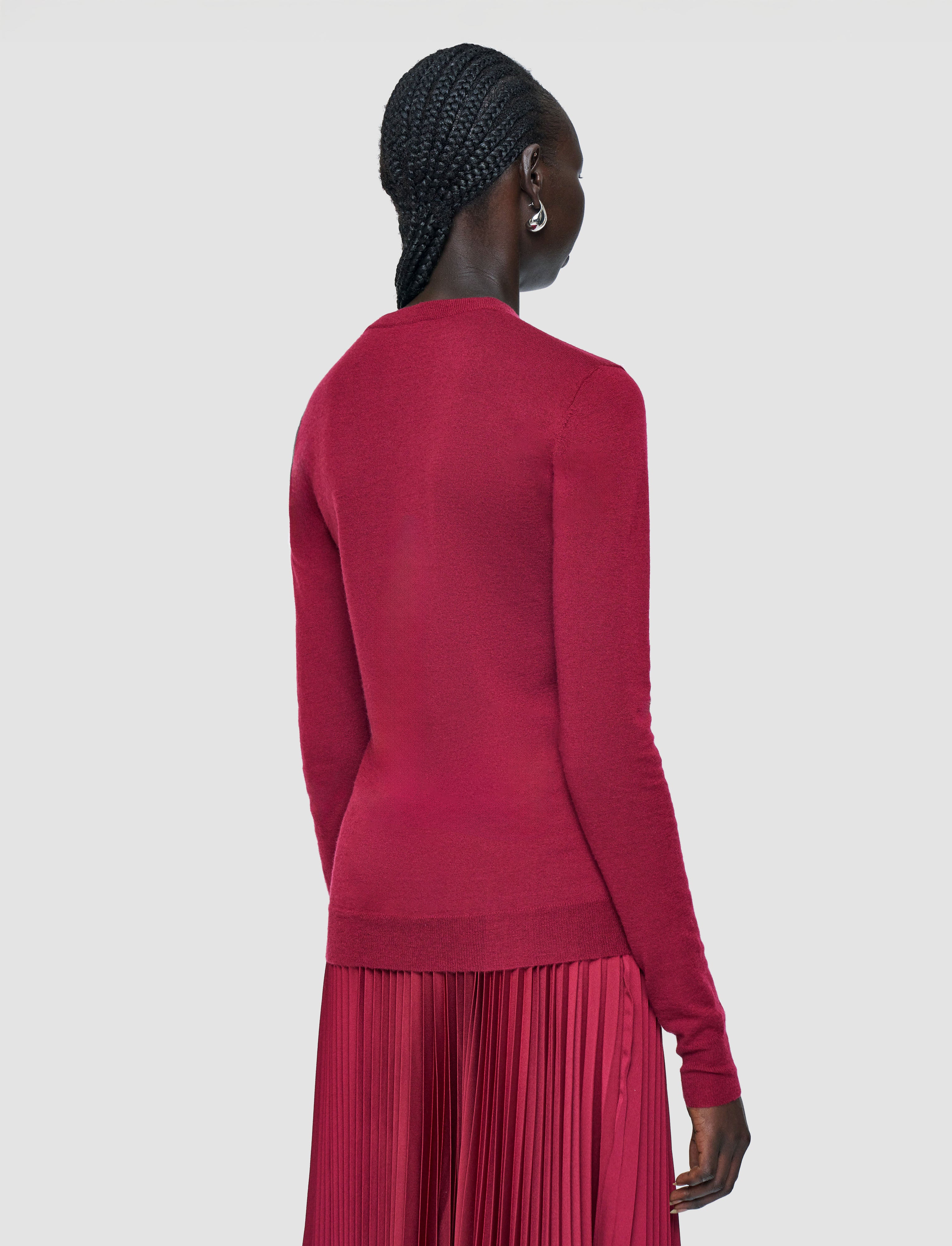 red-cashair-round-neck-jumper-JOSEPH