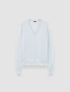 Blue Cashair V Neck Jumper - Joseph