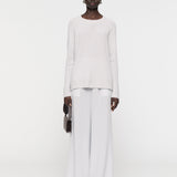 Open Cashmere Round Neck Jumper