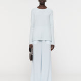 Open Cashmere Round Neck Jumper