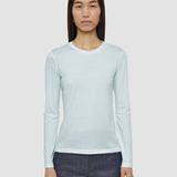 Cotton Silk Jersey Long Sleeve T-Shirt