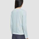 Cotton Silk Jersey Long Sleeve T-Shirt
