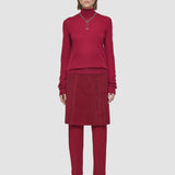 Red Cashair High Neck Jumper - Joseph