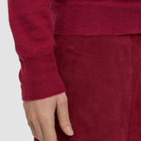 Red Cashair High Neck Jumper - Joseph
