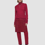 Red Cashair High Neck Jumper - Joseph