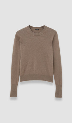Brown Light Pure Cashmere Round Neck Jumper - Joseph