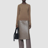 Brown Light Pure Cashmere Round Neck Jumper - Joseph