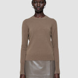 Brown Light Pure Cashmere Round Neck Jumper - Joseph