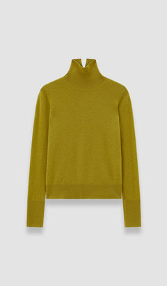 Green Light Pure Cashmere High Neck Jumper - Joseph