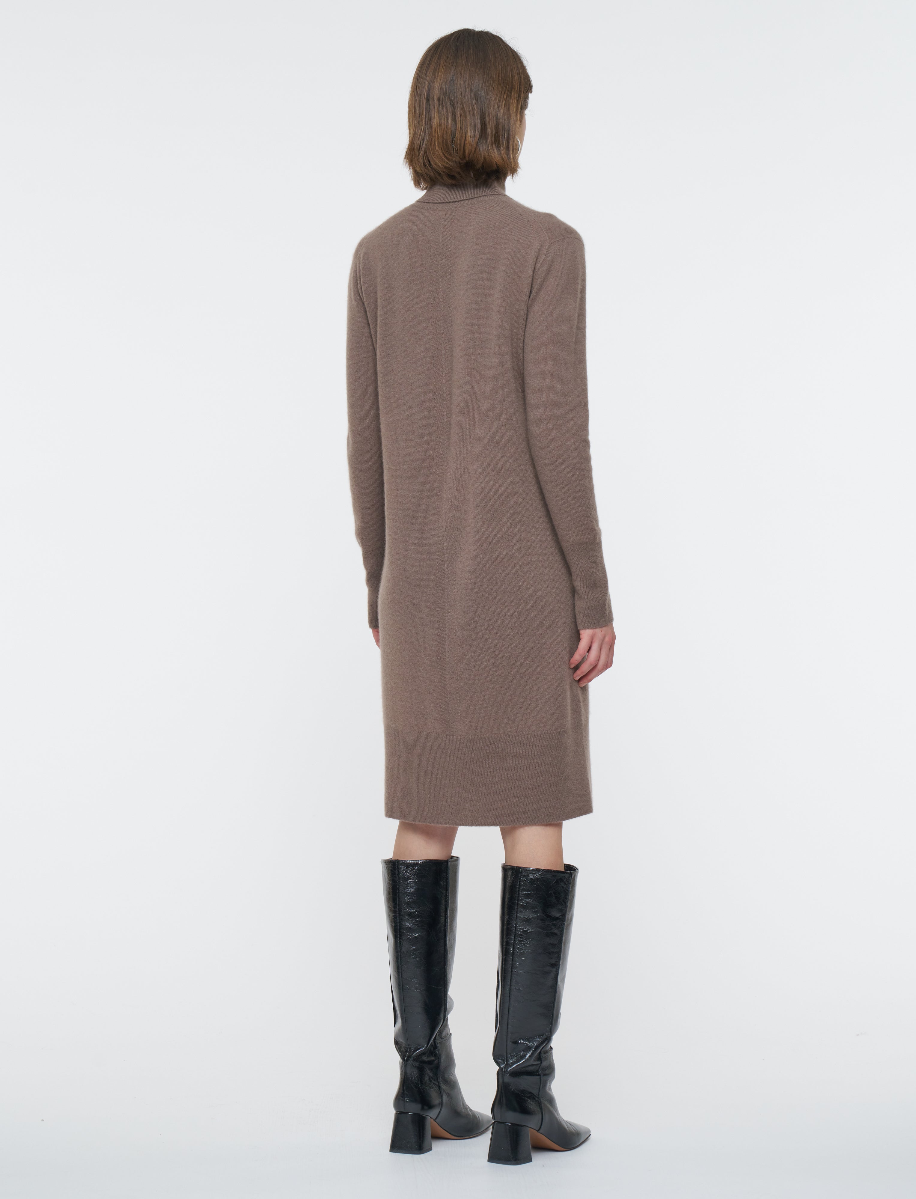 brown-light-pure-cashmere-dress-JOSEPH