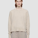 Pull col rond en cachemire brossé 