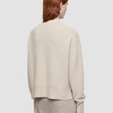 Pull col rond en cachemire brossé 