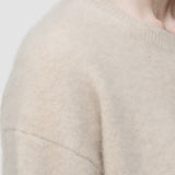 Pull col rond en cachemire brossé 