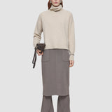 Brushed Cashmere High Neck Jumper