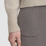 Brushed Cashmere High Neck Jumper