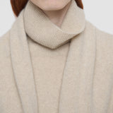 Cardigan sans manches ceinturé en cachemire brossé 