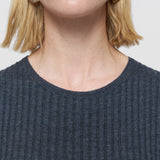 Grey Merino Rib Knit Dress - Joseph