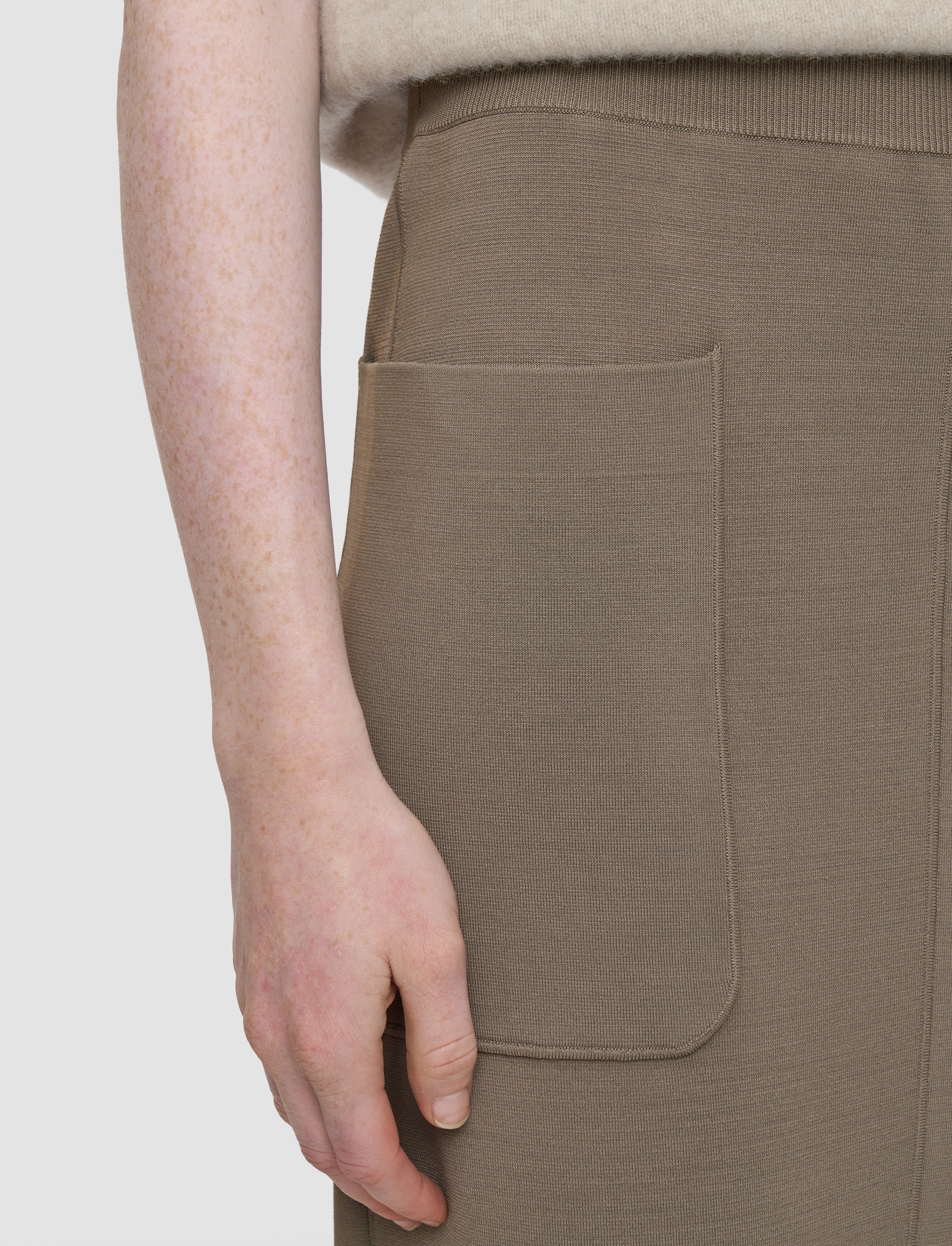 brown-milano-knit-stretch-skirt-JOSEPH