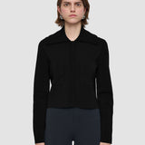 Black Milano Knit Stretch Short Jacket - Joseph