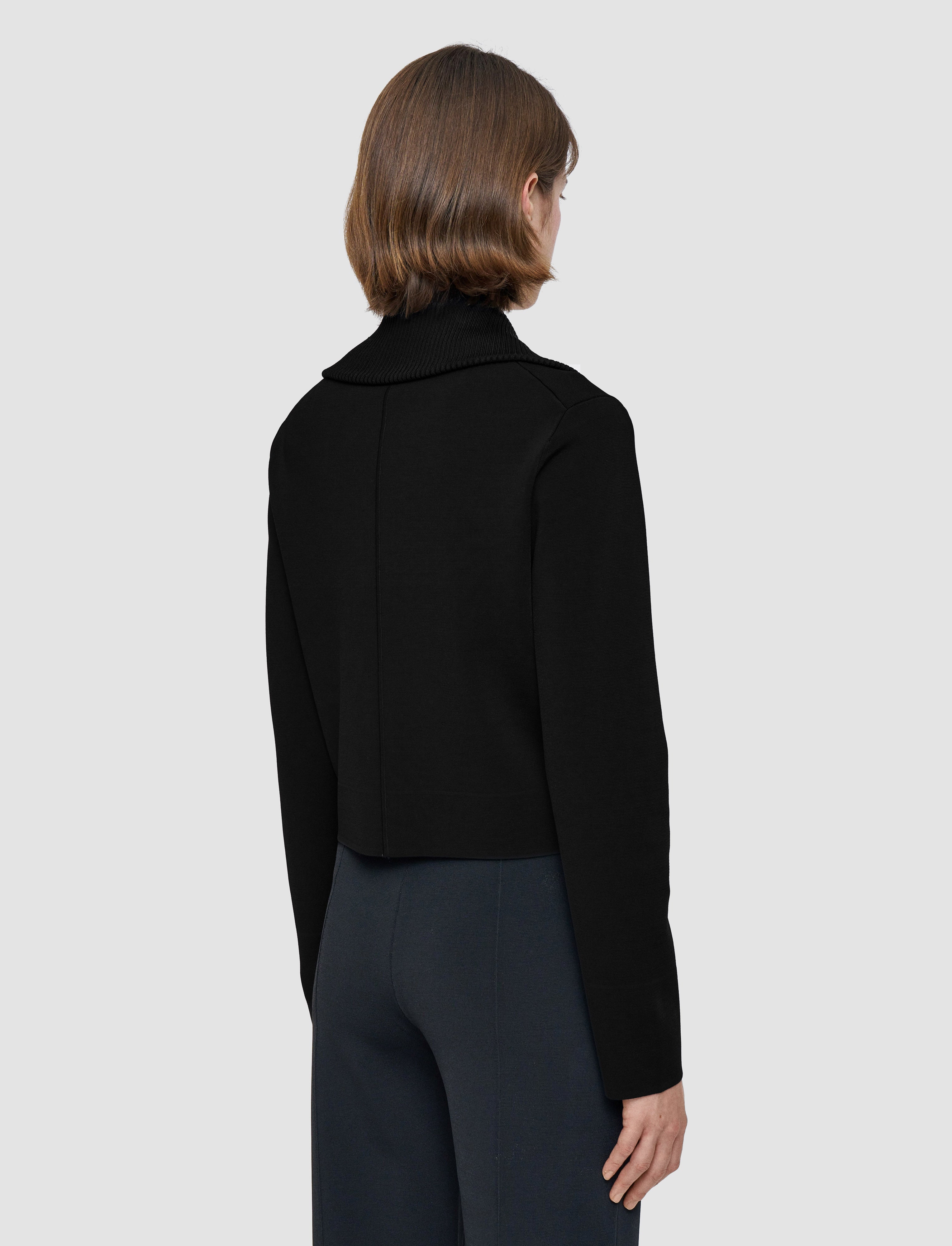 black-milano-knit-stretch-short-jacket-JOSEPH