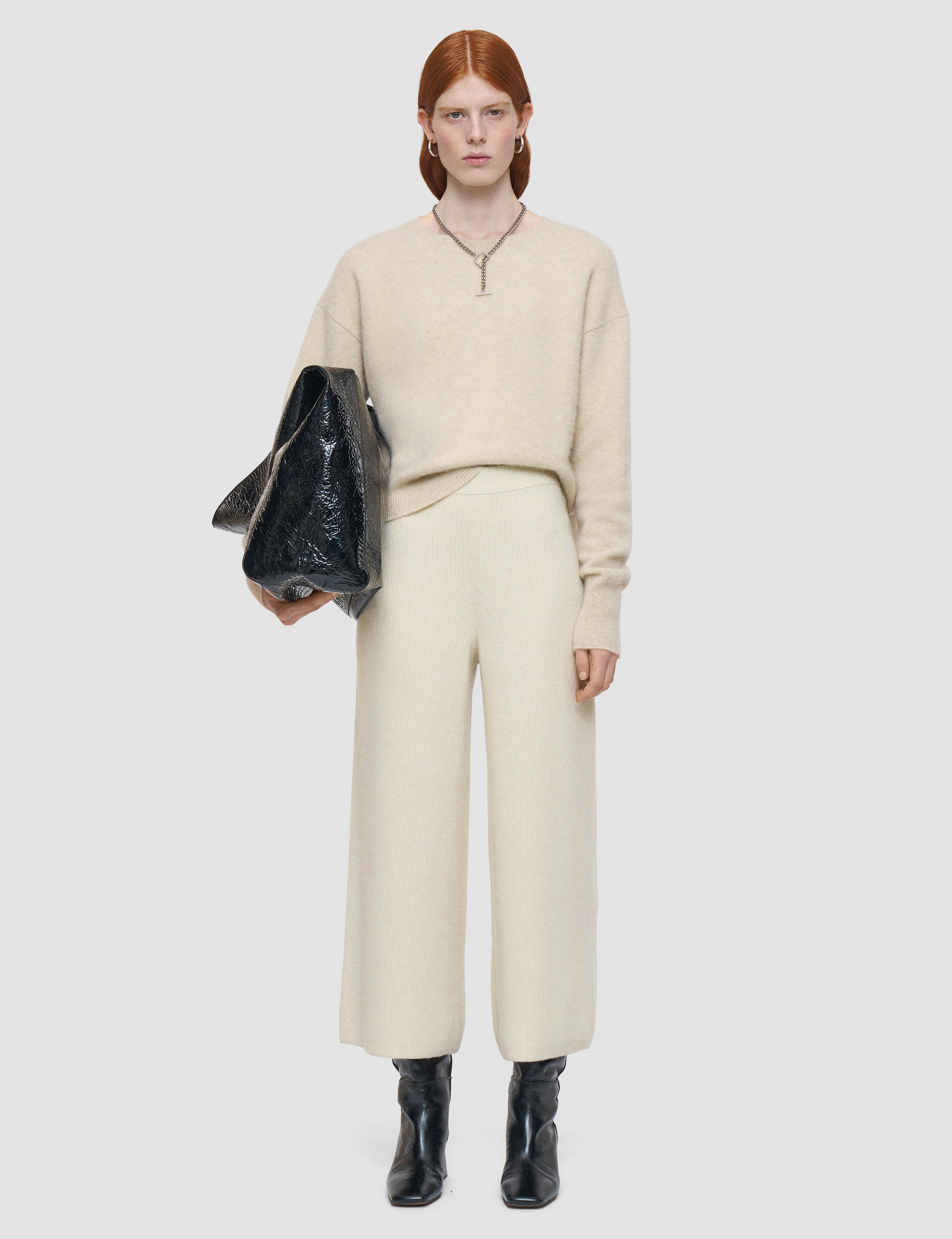 Beige Soft Wool Culottes - Joseph
