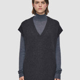 Grey Light Cardigan Stitch Vest - Joseph