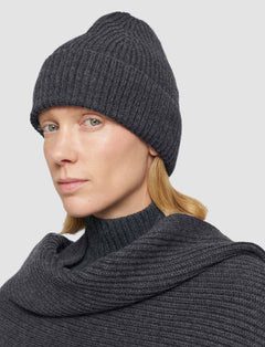 Grey Light Cardigan Stitch Hat - Joseph