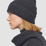 Grey Light Cardigan Stitch Hat - Joseph
