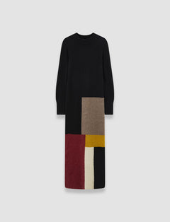 Grey Overlay Wool Dress - Joseph