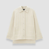 Beige Molitor Geometric Double Face Wool Coat - Joseph