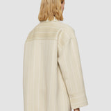 Beige Molitor Geometric Double Face Wool Coat - Joseph