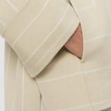 Beige Molitor Geometric Double Face Wool Coat - Joseph