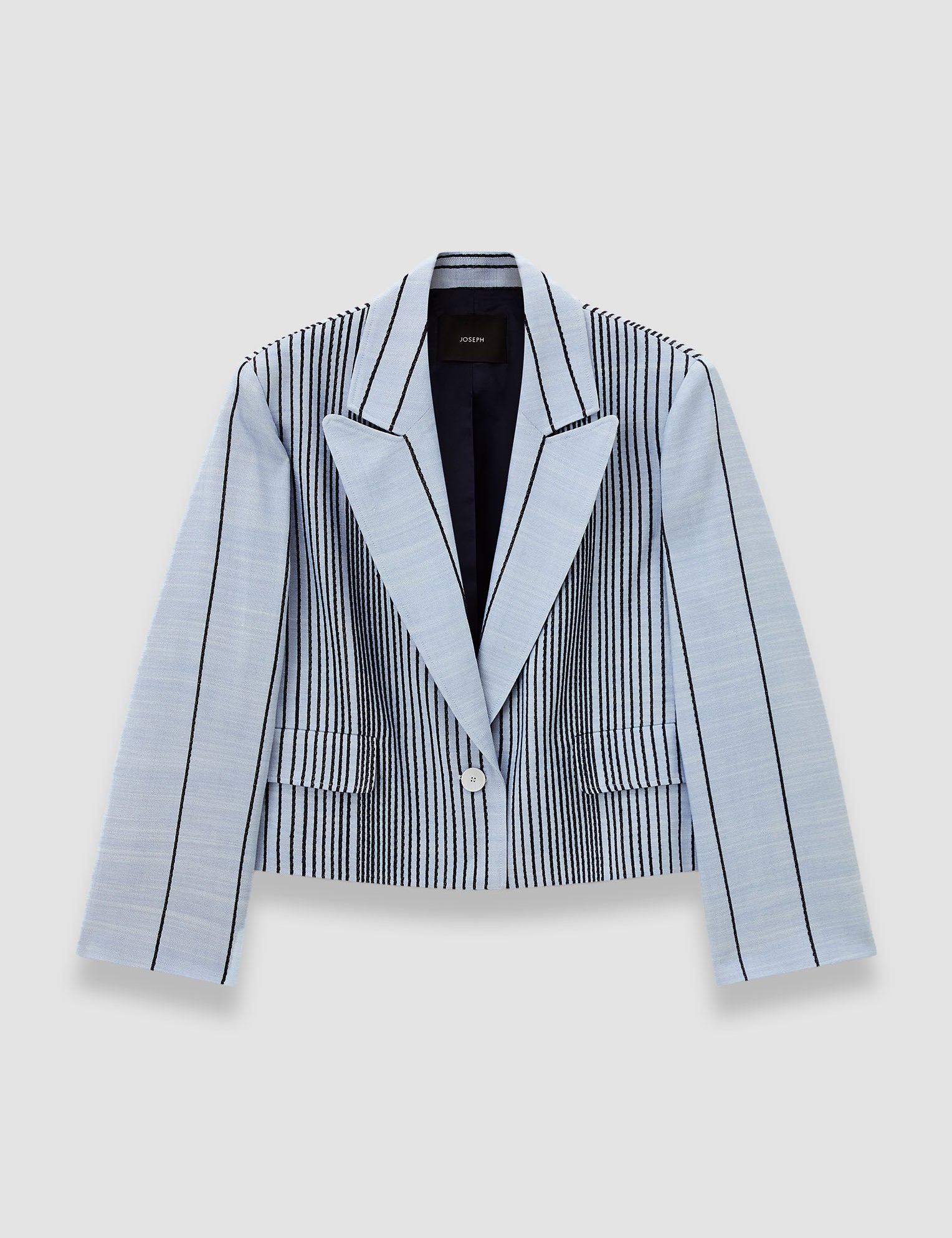 Blue Berlier Embroidered Stripes Jacket - Joseph