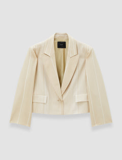 Beige Berlier Embroidered Stripes Jacket - Joseph