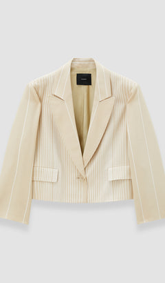 Beige Berlier Embroidered Stripes Jacket - Joseph
