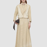 Beige Berlier Embroidered Stripes Jacket - Joseph