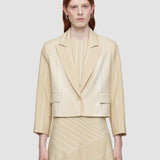 Beige Berlier Embroidered Stripes Jacket - Joseph