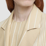 Beige Berlier Embroidered Stripes Jacket - Joseph