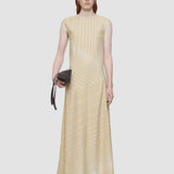 Beige Maryse Embroidered Stripes Dress - Joseph