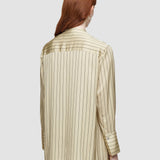 Beige Athena Geometric Print Silk Blouse - Joseph