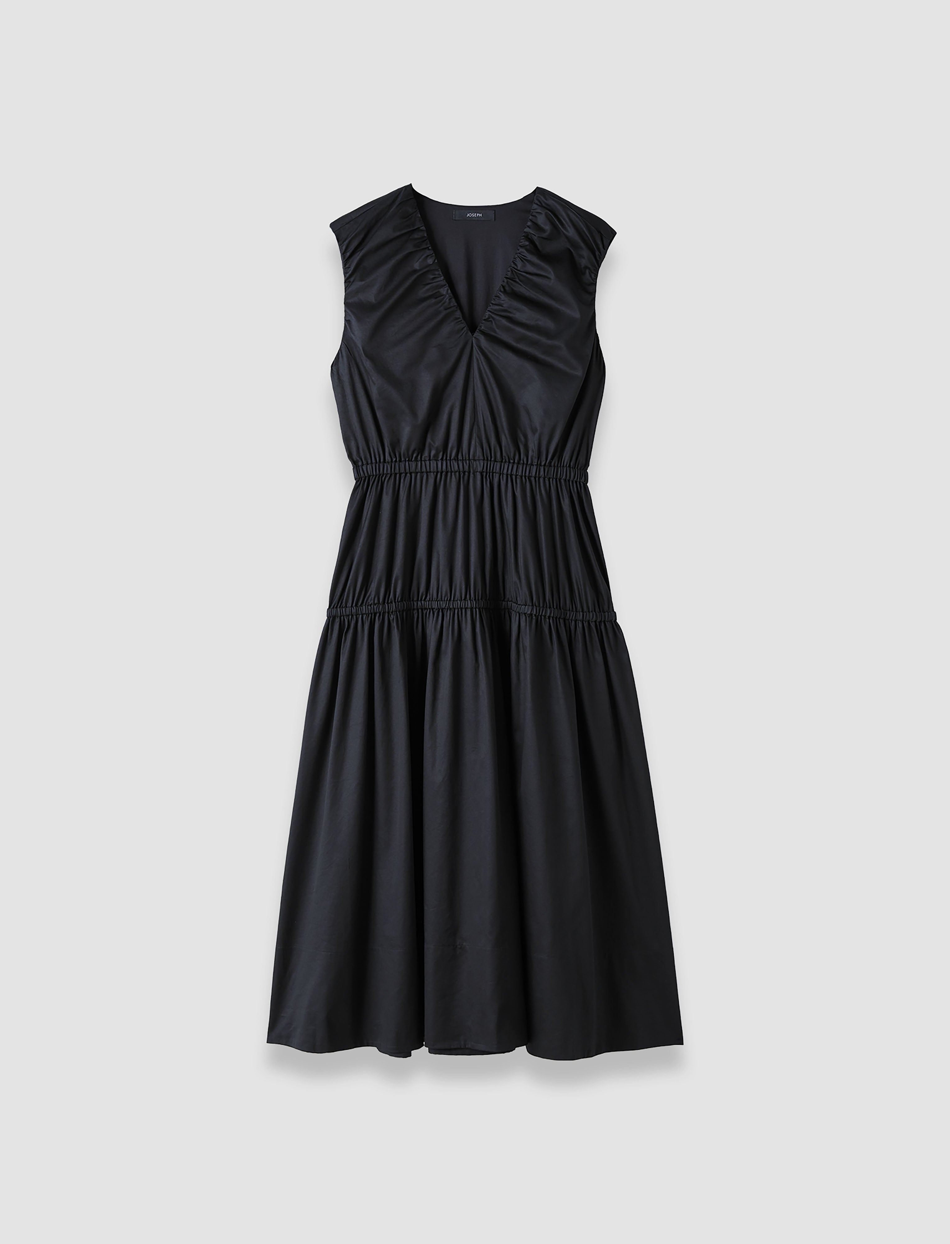 noir-robe-sembat-en-satin-de-coton-JOSEPH