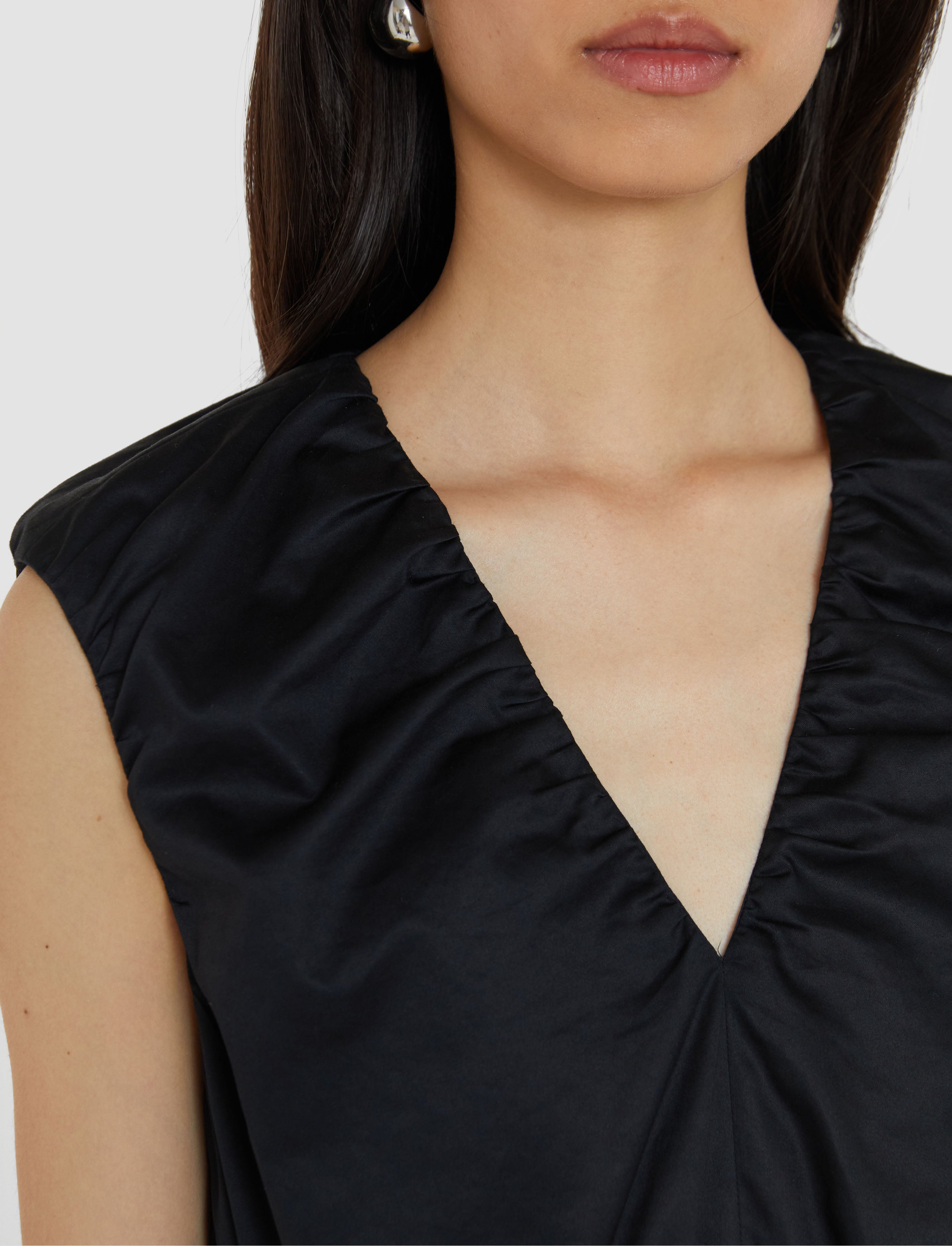 noir-robe-sembat-en-satin-de-coton-JOSEPH